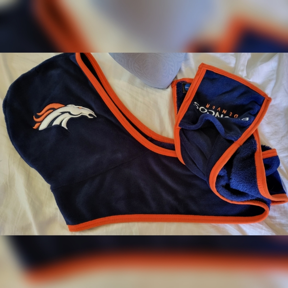 Denver Bronco Hoodie With Hand Warmers